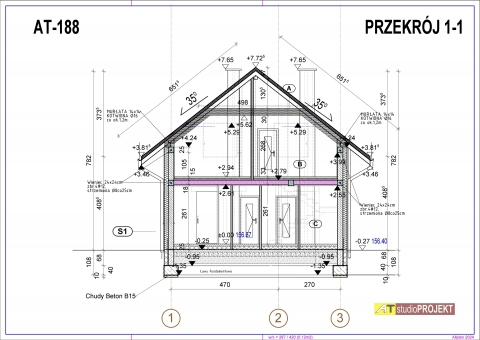 Projekt małego domu jednorodzinnego AT-188